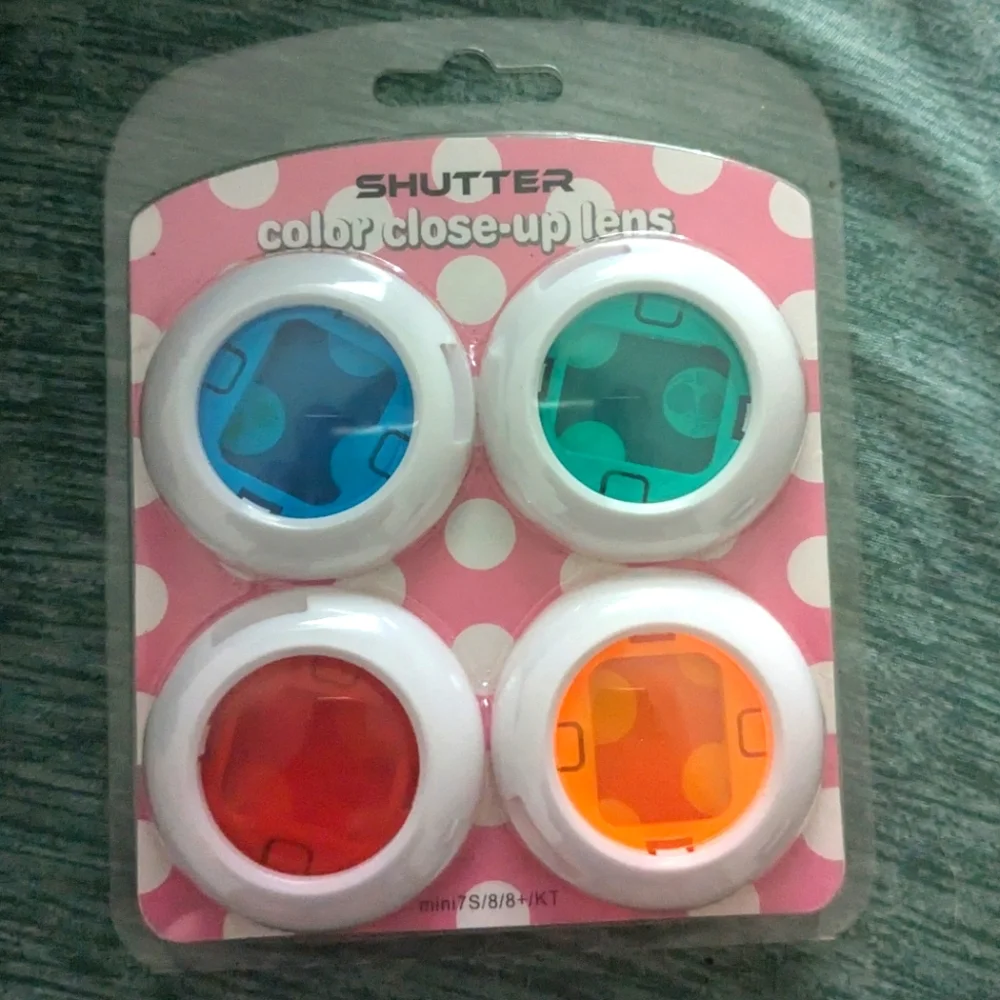 4 Colors Instant Camera Flashlight Flash Filters Set Kit for Fujifilm Mini 7S/8/